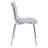 Minelli Dining Side Chair with Water Ripple Design and Chrome Legs-451650594