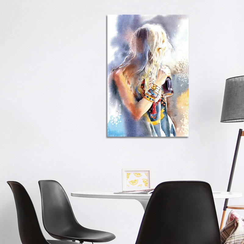 Look Back by Marina Ignatova - Wrapped Canvas Gallery-Wrapped Canvas Giclée, 101.6 cm H x 66.04 cm W x 1.91 cm D