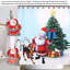 Crochets de rideau de douche Chrismas Santa