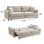 Canapé-lit Haran de 92 po, tissu beige-1248759970