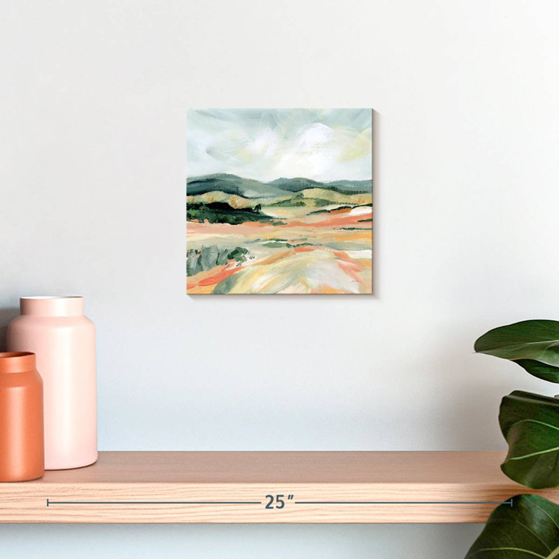 Alvord Vermillion Landscape I, H 10 po x l 10 po