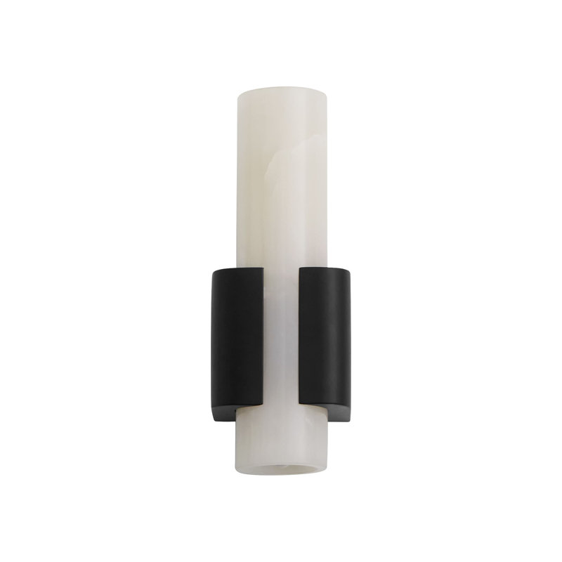 Nkiru 1LT CCT SCONCE - BK, Matte Black