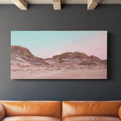 Dunes à l'aube II - Toile tendue avec châssis - Prêt à accrocher