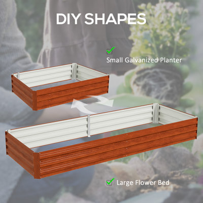 Evelin Metal Rectangular Raised Garden Bed