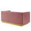 Causeuse en velours Sanguine-689499832