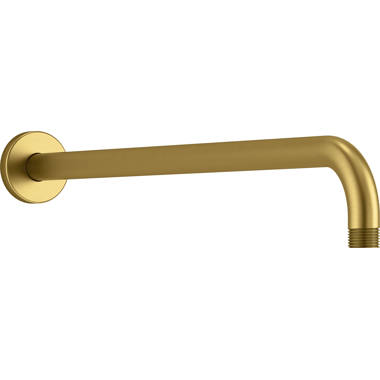 Kohler 26310-2MB Statement Wall-Mount Handshower Holder with Supply Elbow and Check Valve, Vibrant Brushed Moderne Brass