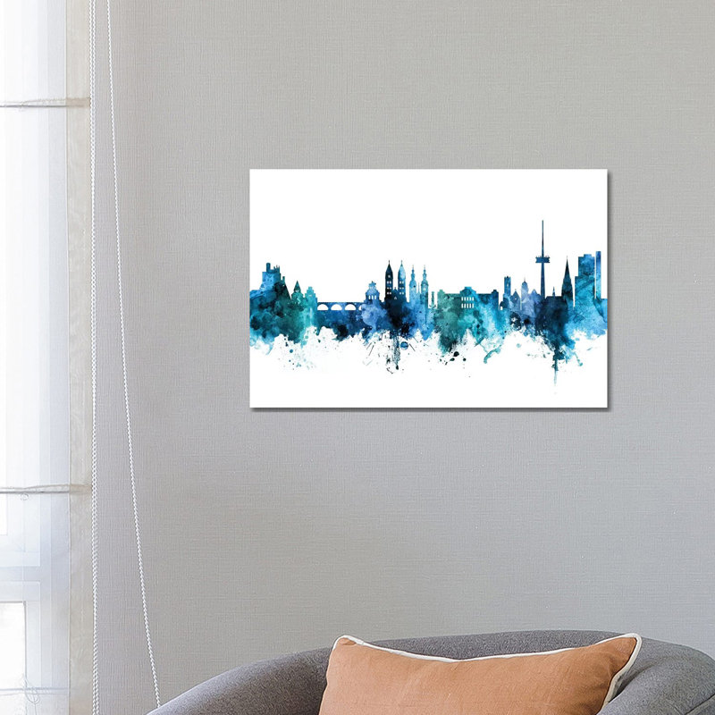 Koblenz, Germany Skyline by Michael Tompsett - Wrapped Canvas Gallery-Wrapped Canvas Giclée