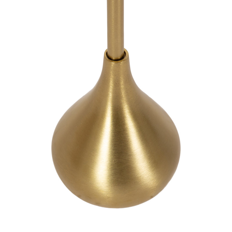 Modern Round Metal Drink Table, Gold