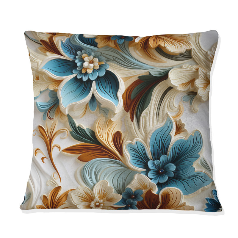 Coussin Rustic Paisley, 18 po x 18 po