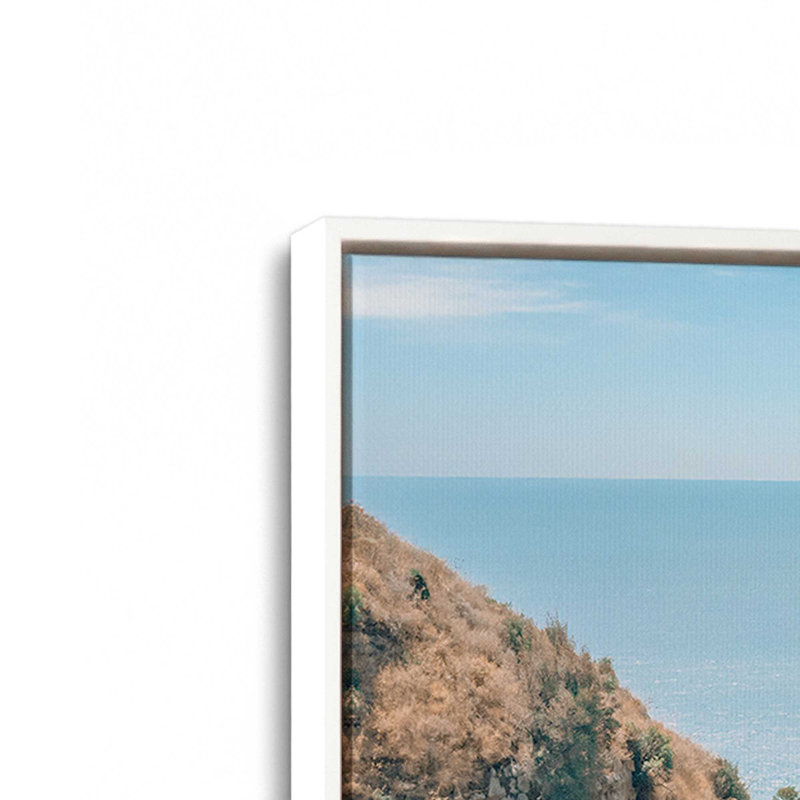 Costa Amore, reproduction d'art sur toile, 8 po x 12 po, Cadre flottant blanc opaque