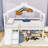Alvonte Twin Size House Loft Bed With Slide, Ladder And Guardrails-1884924734