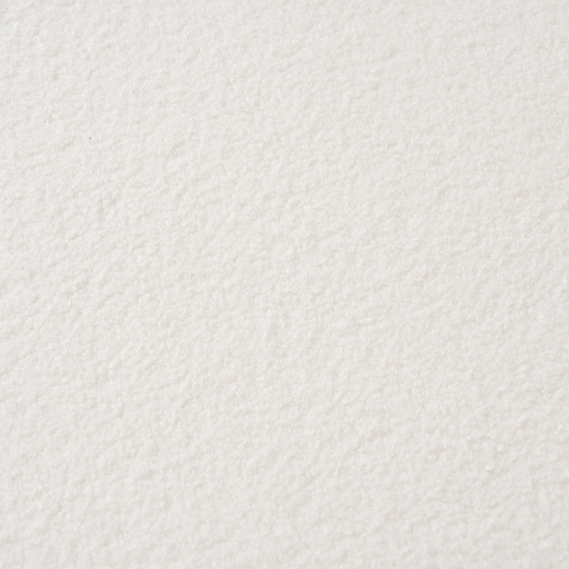 Siège à compression crème 2 avec accoudoirs ronds, parfait pour le salon et les petits espaces primaires, sans assemblage, rembourrage en mousse à haute densité, bureaux blancs confortables, caractéristiques minimalistes
