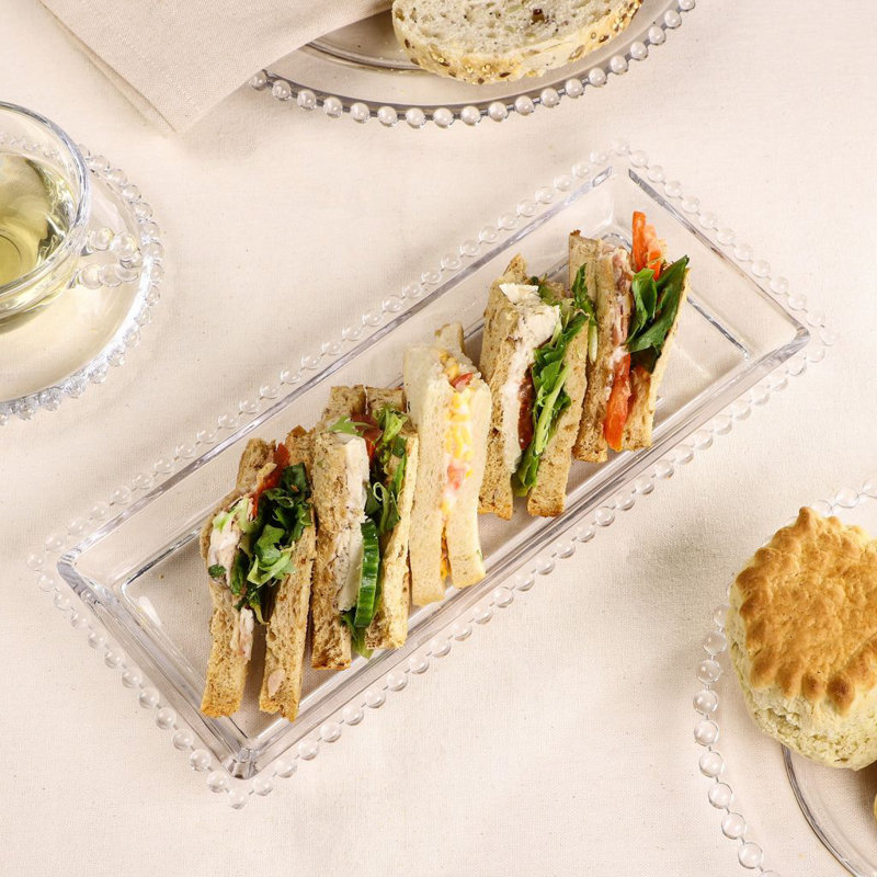 Mercer41 Savoie Crystal Glass Platter
