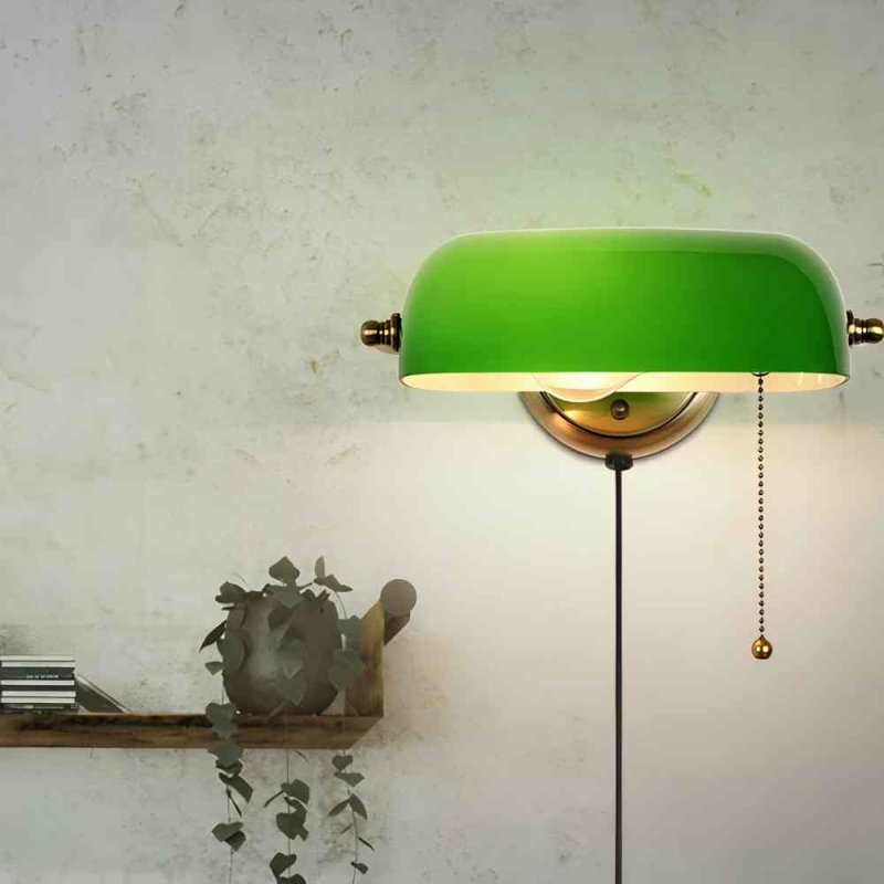 Glass Plug-in Wall Sconce