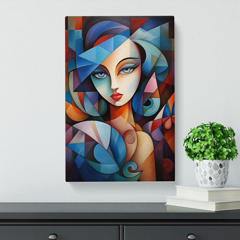 Fairy Cubism - Wrapped Canvas, 60cm H x 40cm W x 3cm D