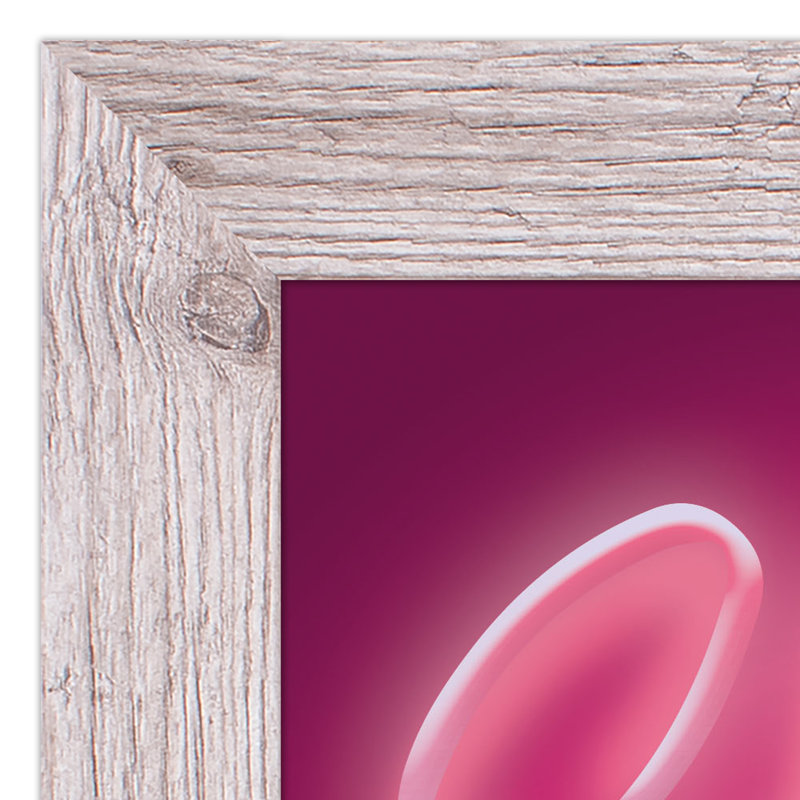 «Stay Neon», reproduction encadrée rose, H 14 po x l 11 po x P 0,75 po