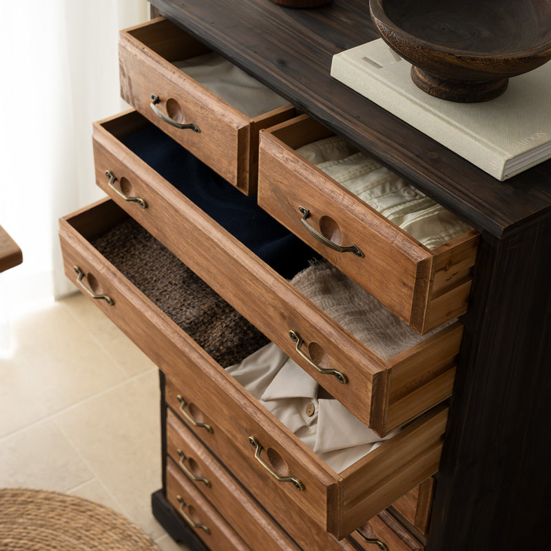 Solid Wood Apothecary Rectangle Accent Chest