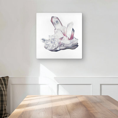 Clear Quartz Crystal - Modern Bedroom Metal Print Home Decor