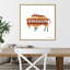 « sud-ouest vibes », art encadré "buffalo toile" Baltes
