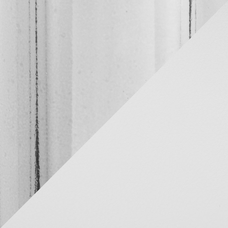 Tabouret de bar réglable avec pivot, Chrome, Blanc / similicuir