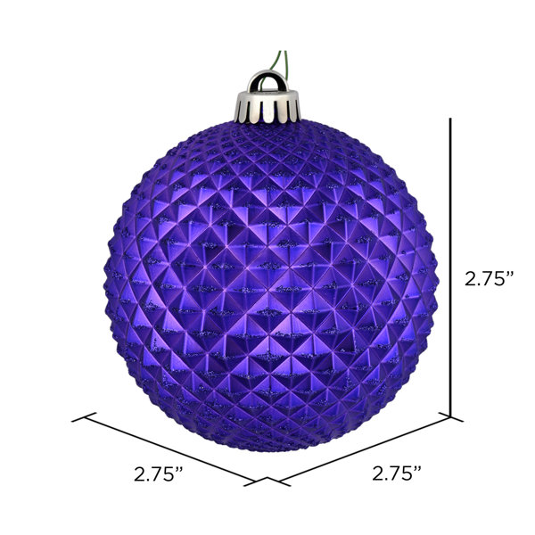 The Holiday Aisle® Durian Glitter Ball Ornament & Reviews | Wayfair