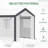 Outsunny Walk-In Greenhouse, Outdoor Garden Warm Hot House With 4 Roll-Up Windows, 2 Zippered Doors And Weather Cover
