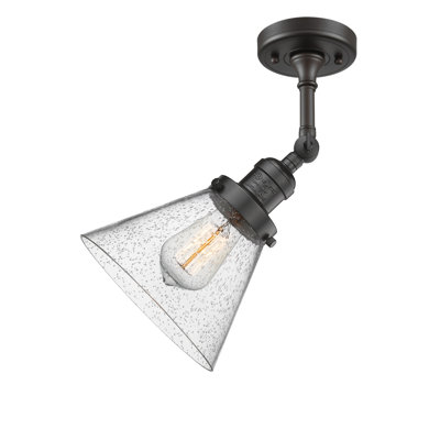 Appliquee à bras 1 lumière cône Aldona