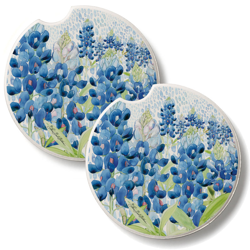 Ensemble de 2 sous-verres Bluebonnet Garden