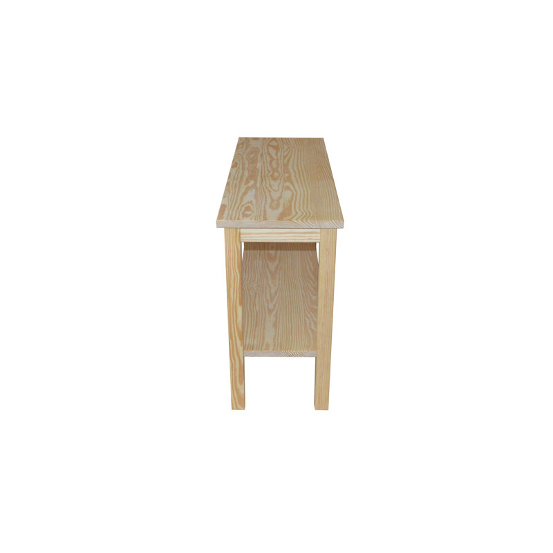 Haralan 44'' Solid Wood Console Table, Unfinished