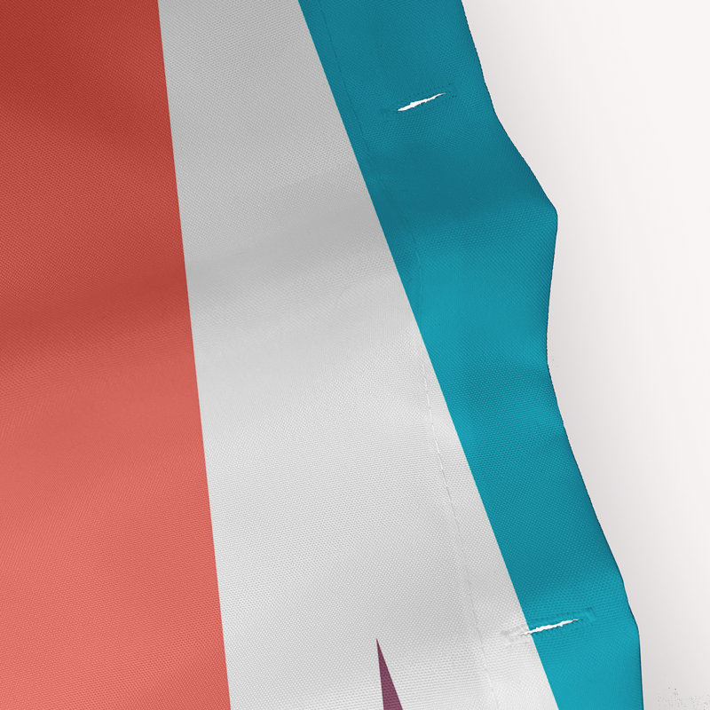 Rideau de douche simple en polyester Backgammon Odelina, Turquoise