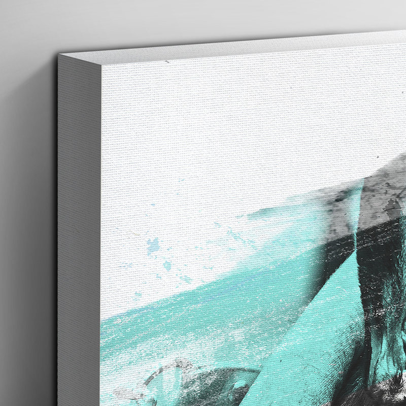 Black French Bulldog - Wrapped Canvas, 35cm H x 50cm W
