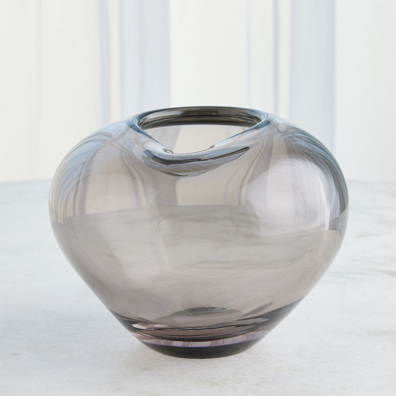 Undulating Handmade Glass Table Vase
