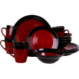 Dinnerware Amd Place Setting 16 Piece Stoneware Dinnerware Set - Service for 4