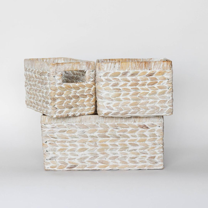 3 Piece Willow Decorative Basket Set