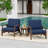 Shweta Solid Wood Outdoor Three Pieces Chair Conversation Seating Group With Cushions And Side Table-246522576-246522575