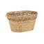 Panier de rangement ovale tissé à la main Elbson Cole and Grey Seagrass
