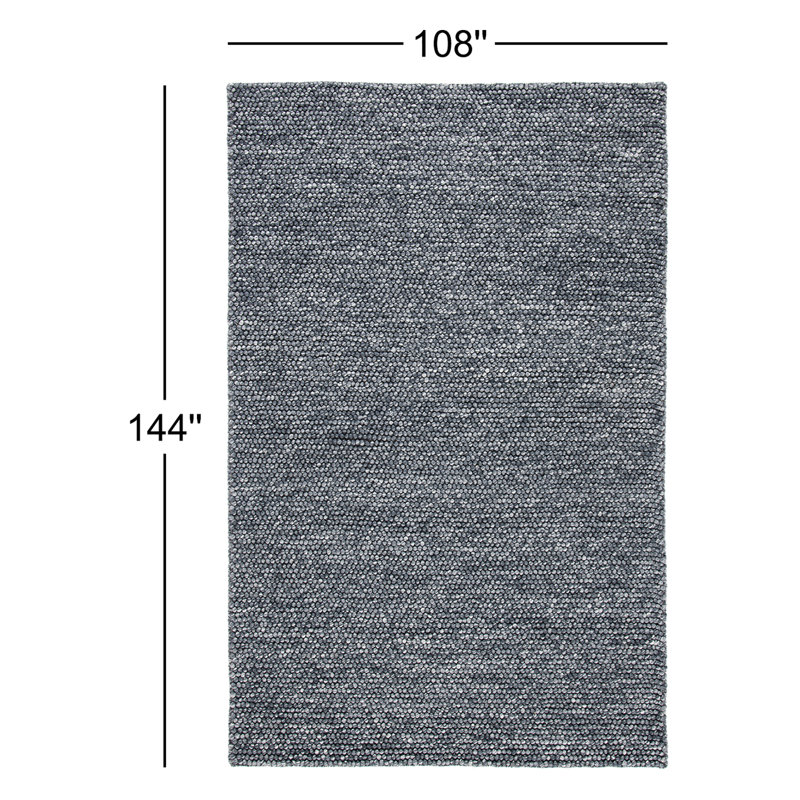Elle Area Rug in Dark Gray, Rectangle 9' x 12'