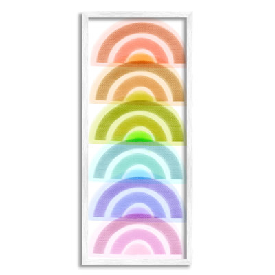 «Stack Of Rainbows Kids», art audacieux sur plaque par Daphne Polselli