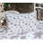 Ambesonne Snowflake Fitted Sheet & Pillow Sham, Blue Black White-106799864