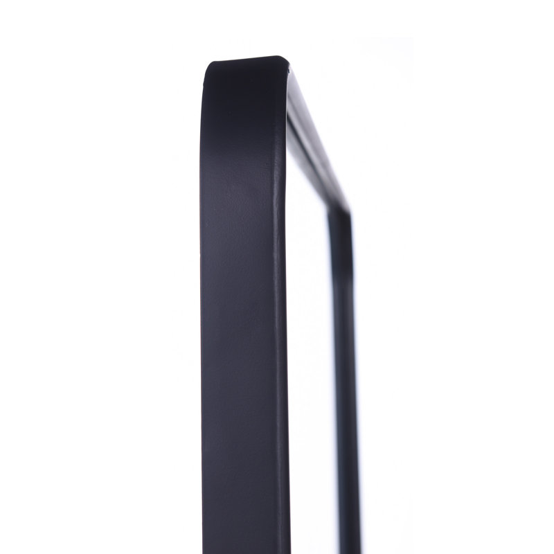 Miroir d'appoint Shaver, 32 po x 32 po, Noir