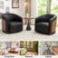 Ensemble de 2 fauteuils demi-tonneau Delwood-1087551171