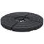 Base de parasol de patio décalée, 4 pièces rondes robustes, 52 litres d'eau ou capacité de sable de 112 livres, qualité en porte-à-faux noire 52L d'eau / 112 caractéristiques