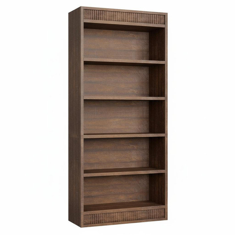 180.1cm H x 30.2cm W Standard Bookcase, Brown