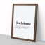 Dictionary Dachshund - Picture Frame Typography-62796444-62796445