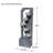 49.61’’H Waterfall Garden Fountain Outdoor 6-Tiered Modern Floor Standing Water Fall Fountains Indoor Cascading Bowl Water Feature with LED Lights Natural Stones for Living Room Office Home Decor