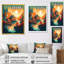 «Mountain Top Asian Inspired Home IV», reproduction sur toile-88557278-88557281