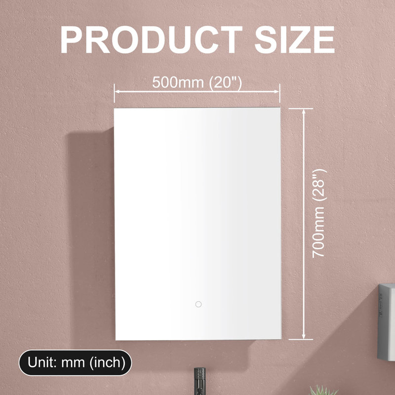 Flat LED Wall Mirror