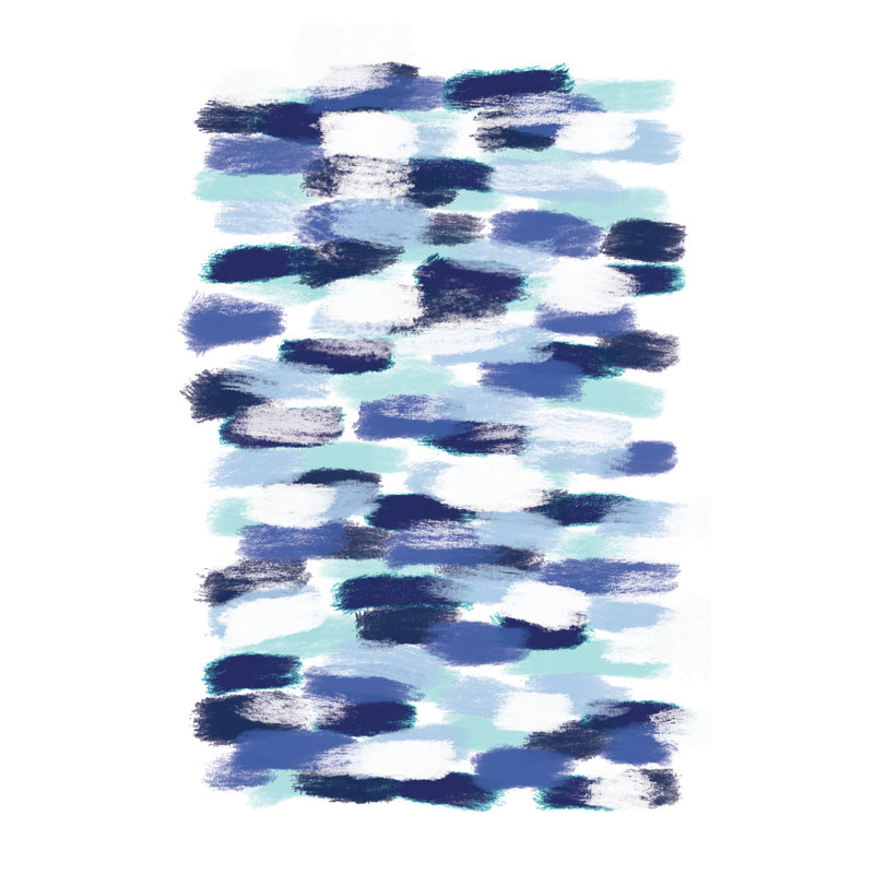 Bleu marine, reproduction d’art sur toile tendue, H 12 po x l 8 po