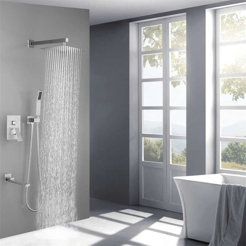 Système de douche 10 po, Nickel brossé