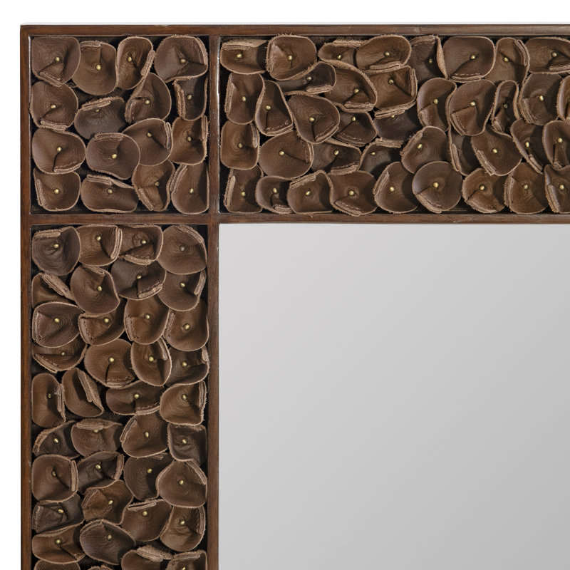 Hector Rectangle Leather Mirror